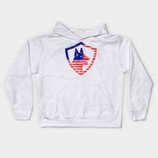 4th of july dog Kids Hoodie